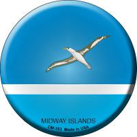 Midway Islands Country Novelty Circle Coaster Set of 4