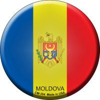 Moldova  Novelty Metal Mini Circle Magnet CM-354