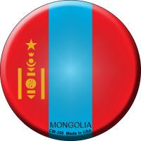 Mongolia  Novelty Metal Mini Circle Magnet CM-356