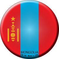 Mongolia  Novelty Metal Mini Circle Magnet CM-356