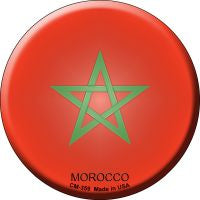 Morocco  Novelty Metal Mini Circle Magnet CM-359