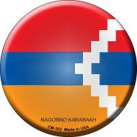 Nagorno Karabakh Country Novelty Circle Coaster Set of 4