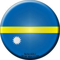 Nauru  Novelty Metal Mini Circle Magnet CM-364