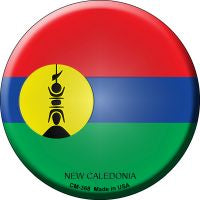 New Caledonia  Novelty Metal Mini Circle Magnet CM-368
