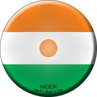 Niger Country Novelty Circle Coaster Set of 4
