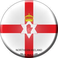 Northern Ireland  Novelty Metal Mini Circle Magnet CM-376