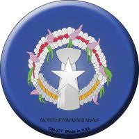 Northern Marianas  Novelty Metal Mini Circle Magnet CM-377