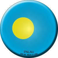 Palau Country Novelty Circle Coaster Set of 4