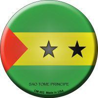 Sao Tome Principe  Novelty Metal Mini Circle Magnet CM-402