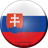 Slovak Republic  Novelty Metal Mini Circle Magnet CM-414