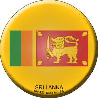 Sri Lanka Novelty Metal Mini Circle Magnet CM-422