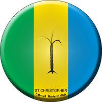 St Christopher  Novelty Metal Mini Circle Magnet CM-423