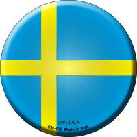 Sweden  Novelty Metal Mini Circle Magnet CM-432