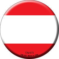 Tahiti  Novelty Metal Mini Circle Magnet CM-435