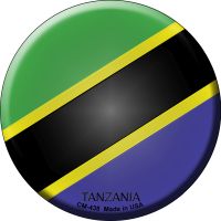 Tanzania Country Novelty Circle Coaster Set of 4