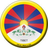 Tibet  Novelty Metal Mini Circle Magnet CM-441