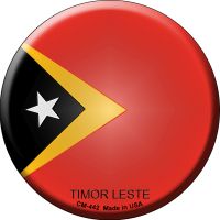 Timor Leste Country Novelty Circle Coaster Set of 4