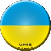 Ukraine  Novelty Metal Mini Circle Magnet CM-459