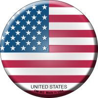 United States Country Novelty Circle Coaster Set of 4