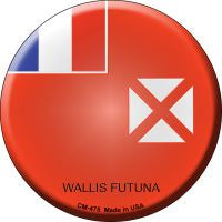 Wallis Futuna  Novelty Metal Mini Circle Magnet CM-475