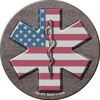Medical Cross Novelty Circle Coaster Set of 4