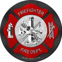 Firefighter Novelty Metal Mini Circle Magnet CM-484