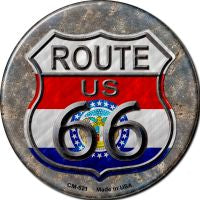 Missouri Route 66 Novelty Circle Coaster Set of 4