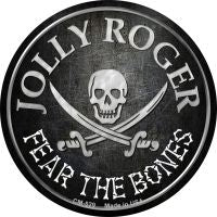 Fear The Bones Novelty Metal Mini Circle Magnet CM-529