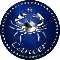 Cancer Novelty Circle Coaster Set of 4