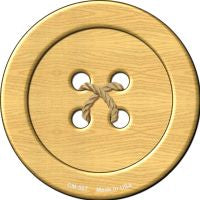 Wooden Button Novelty Circle Coaster Set of 4