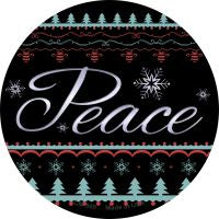 Peace Novelty Metal Mini Circle Magnet CM-569