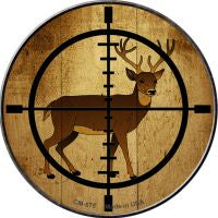 Deer Hunter Novelty Metal Mini Circle Magnet CM-575