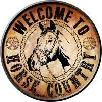 Horse Country Novelty Circle Coaster Set of 4