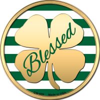 Blessed Novelty Circle Coaster Set of 4