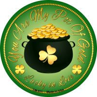 You Are My Pot Of Gold Novelty Metal Mini Circle Magnet CM-611