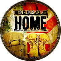 There Is No Place Like Home Novelty Circle Coaster Set of 4