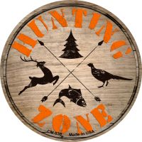 Hunting Zone Novelty Circle Coaster Set of 4