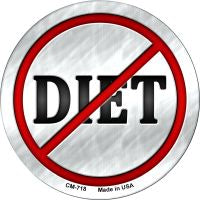 Diet Novelty Metal Mini Circle Magnet CM-718