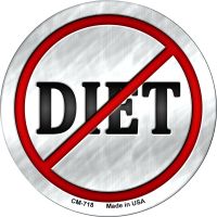 Diet Novelty Circle Coaster Set of 4