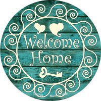 Welcome Home Novelty Circle Coaster Set of 4