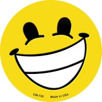 Cheesy Grin Novelty Circle Coaster Set of 4