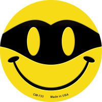 Masked Smile Novelty Circle Coaster Set of 4