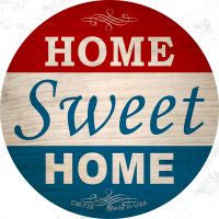 Home Sweet Home Novelty Metal Mini Circle Magnet CM-739