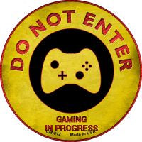 Do Not Enter Xbox Gaming In Progress Novelty Metal Mini Circle Magnet