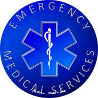 Emergency Medical Services Novelty Circular Sign CM-816