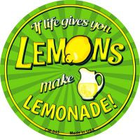 Make Lemonade Novelty Metal Mini Circle Magnet CM-843