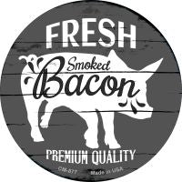 Fresh Smoked Bacon Novelty Metal Mini Circle Magnet CM-877