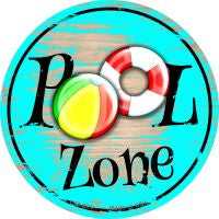 Pool Zone Novelty Metal Mini Circle Magnet CM-891