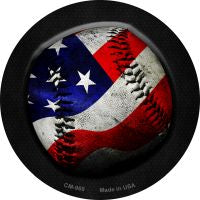 American Baseball Novelty Circle Coaster Set of 4