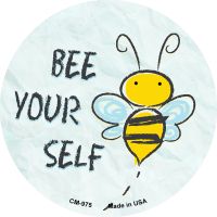 Bee Yourself Novelty Circle Coaster Set of 4